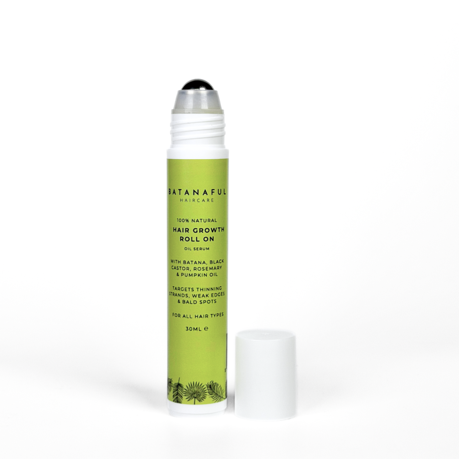Batanaful Hair Growth Roll-On Scalp Oil Serum with Batana, black castor, rosemary and pumpkin seed oils